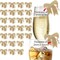 26 Pcs Bow A-Z Letters Drink Glass Wine Tags Bowknot & Charms